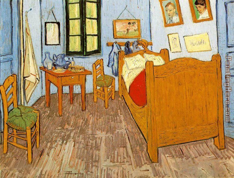 Bedroom Arles painting - Vincent van Gogh Bedroom Arles art painting